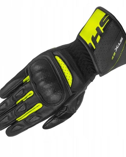SHIMA STX 2.0 ilgos vyriškos motociklininko pirštinės FLUO