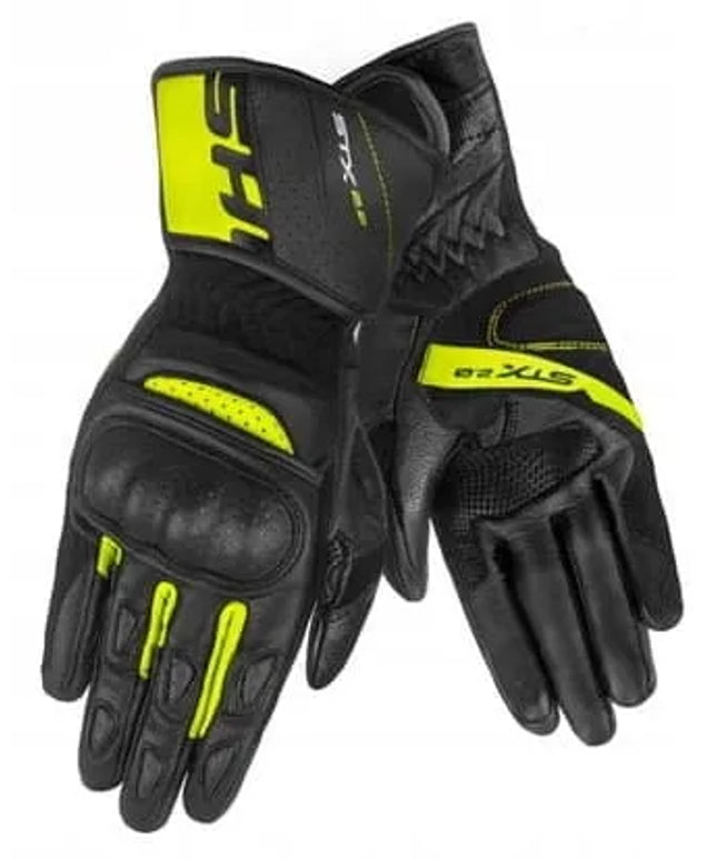 SHIMA STX 2.0 ilgos vyriškos motociklininko pirštinės FLUO