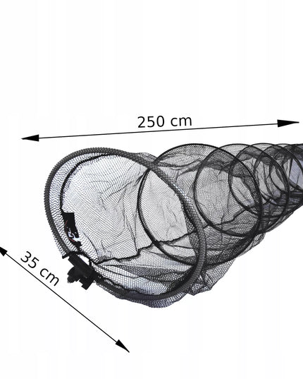 Žvejybinis tinklelis žuviai su laikikliu 35 cm x 250 cm