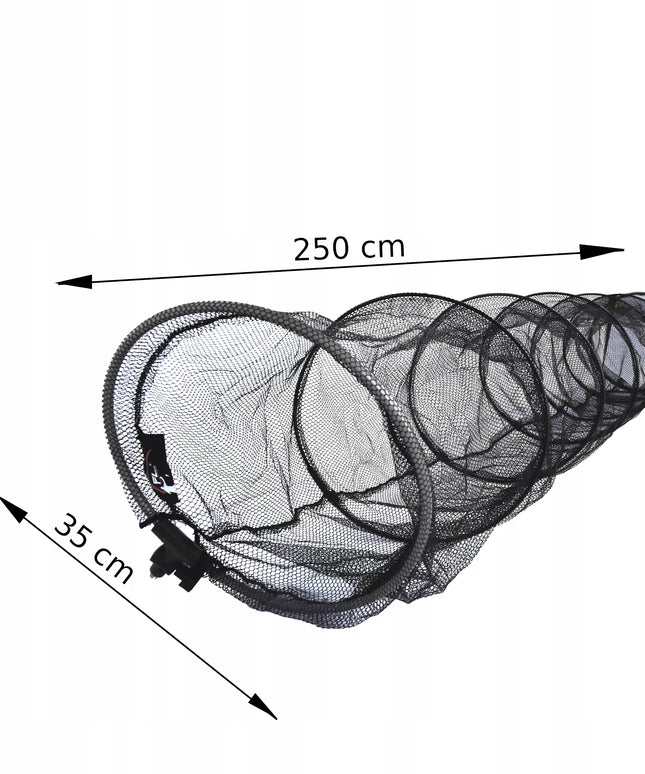 Žvejybinis tinklelis žuviai su laikikliu 35 cm x 250 cm