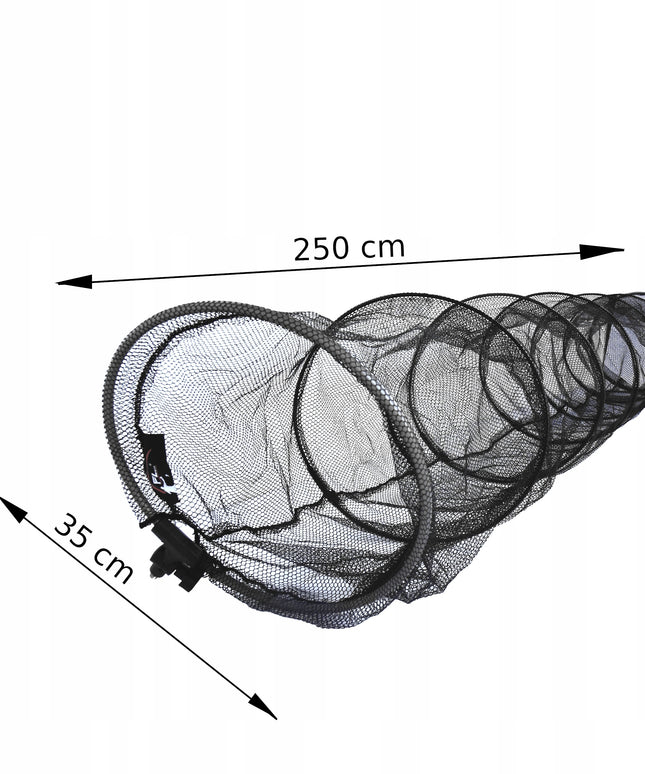 Žvejybinis tinklas ant kotelio 35 cm x 250 cm