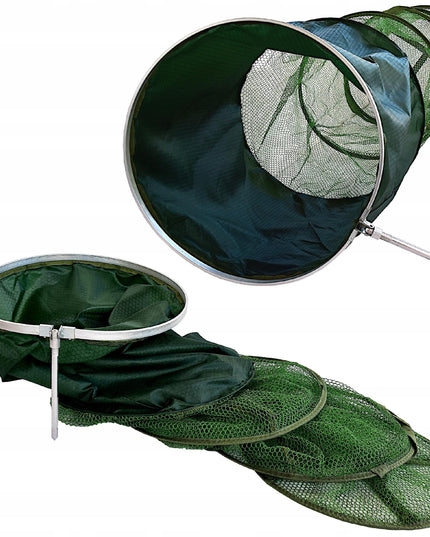 Žvejybinis tinklas su kotu, 40cm x 2m, guminis