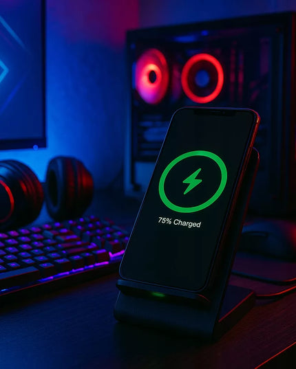 BLOW tinklo indukcinis belaidis greitas 15W Qi įkroviklis su USB-C jungtimi