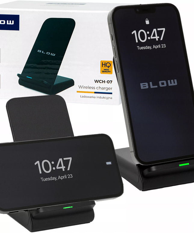 BLOW tinklo indukcinis belaidis greitas 15W Qi įkroviklis su USB-C jungtimi