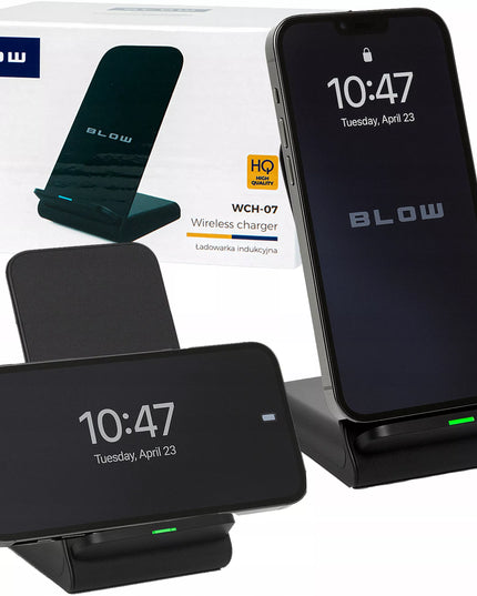 BLOW tinklo indukcinis belaidis greitas 15W Qi įkroviklis su USB-C jungtimi