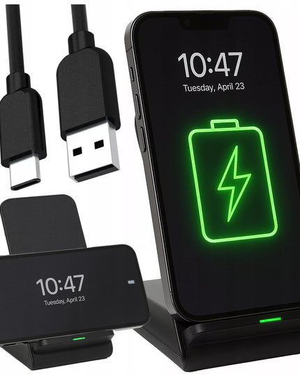 BLOW belaidis indukcinis tinklo įkroviklis, greito įkrovimo stotelė 15W USB-C QI