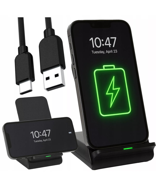 BLOW belaidis indukcinis tinklo įkroviklis, greito įkrovimo stotelė 15W USB-C QI