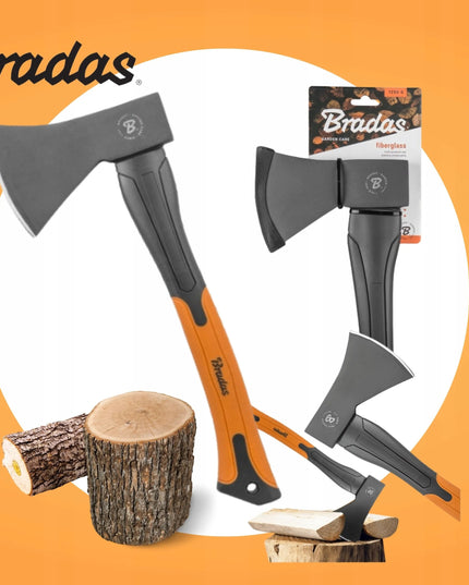 BRADAS universali kirvis, grūdinto plieno galvutė 800 g, lengvas stiklo pluoštas