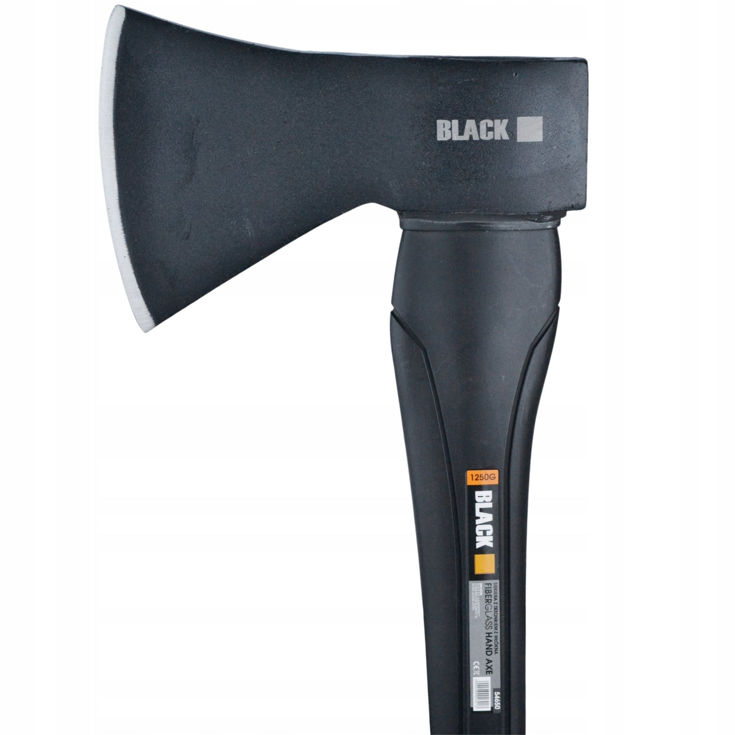 Kirvis su ilga fibra rankena, universali, BLACK, 1250g galva, 70cm