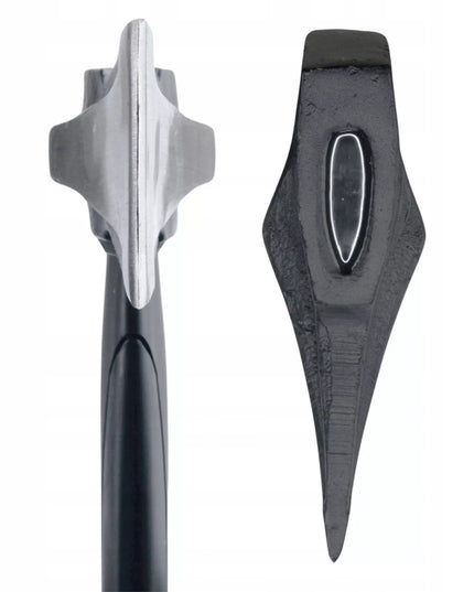 Didelis skaldymo kirvis FIBERGLASS 810mm, pleištinis kirvis 2500g 2,5kg, tvirtas