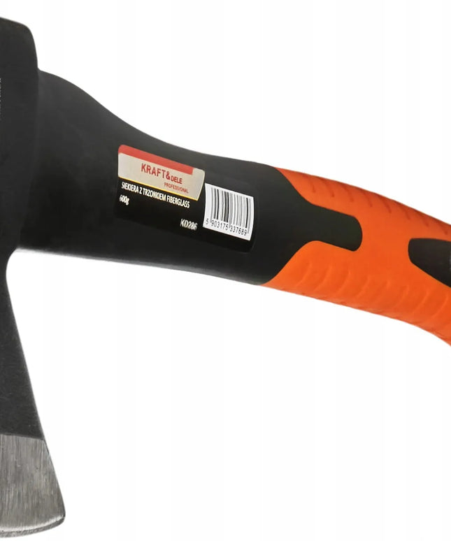 Universali kirvis Kraft&Dele 37 cm / 600 g, anglinio plieno malkų skaldymo įrankis