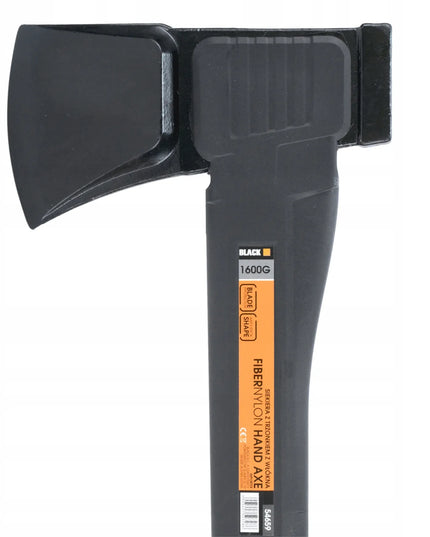 Black skaldymo kirvis su ilgu stiklo pluošto kotu 1,6 kg 60 cm