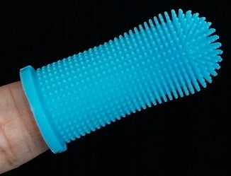 SILIKONINIS ŠEPETĖLIS DANTŲ VALYMUI ŠUNIUKUI SAUGUS