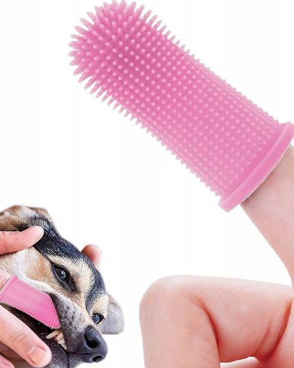 SILIKONINIS ŠEPETĖLIS DANTŲ VALYMUI ŠUNIUKUI SAUGUS