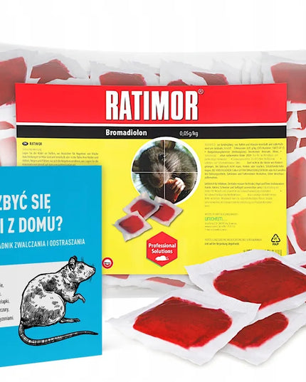 RATIMOR raudona pasta nuo žiurkių, pelių ir kitų graužikų, 3 kg
