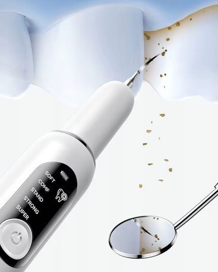 ULTRAGARSINIS DANTŲ SKALERIS - 5 REŽIMAI DANTŲ AKMENIMS PAŠALINTI