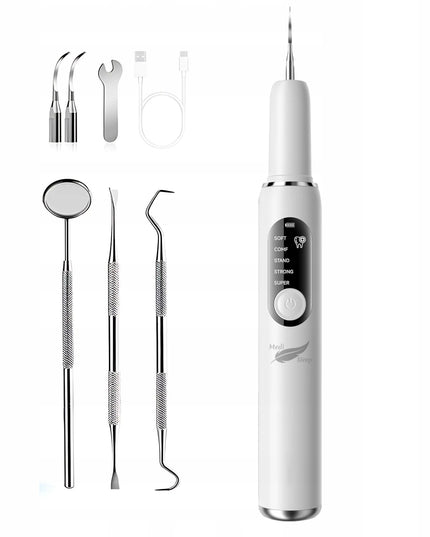 ULTRAGARSINIS DANTŲ SKALERIS - 5 REŽIMAI DANTŲ AKMENIMS PAŠALINTI