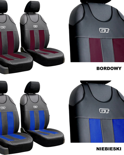 Ekologiškos odos automobilinių sėdynių užvalkalai „Pok-Ter GT“ PT-629