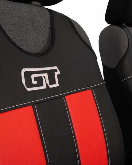 Ekologiškos odos automobilinių sėdynių užvalkalai „Pok-Ter GT“ PT-629