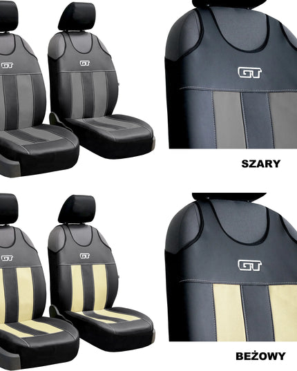 Ekologiškos odos automobilinių sėdynių užvalkalai „Pok-Ter GT“ PT-629