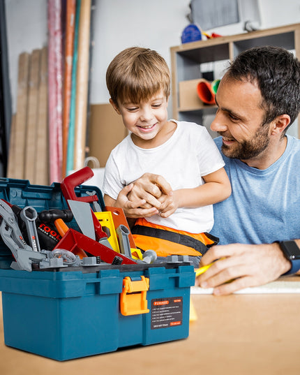 Įrankių dėžė lagaminas su gręžtuvu, dirbtuvių meistro rinkinys