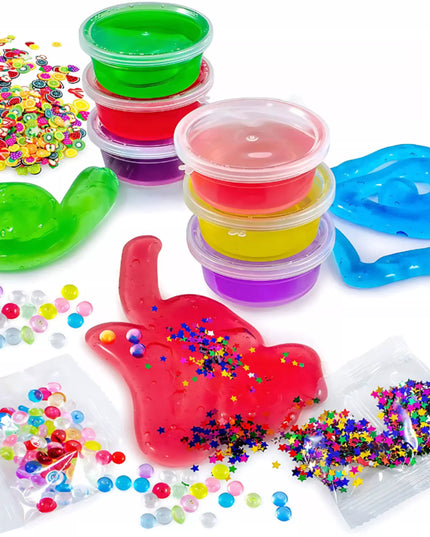 Didelis „Regmag“ „slime“ gamybos rinkinys vaikams, modelinimo masė, 120 viename