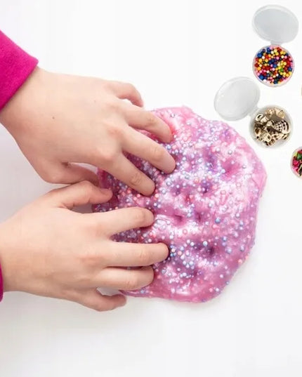 Didelis kūrybinis „slime“ gaminimo rinkinys vaikams, 71 dalis su priedais ir dekoracijomis