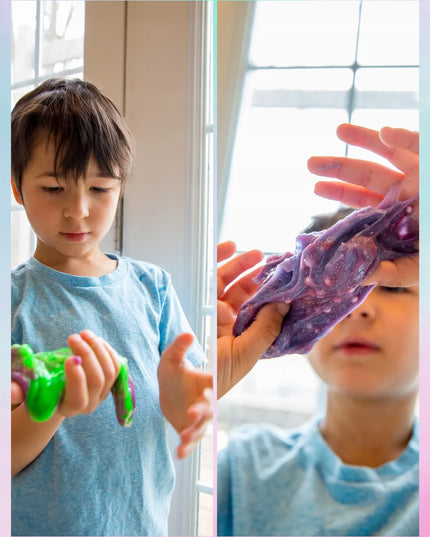 Didelis kūrybinis „slime“ gaminimo rinkinys vaikams, 71 dalis su priedais ir dekoracijomis