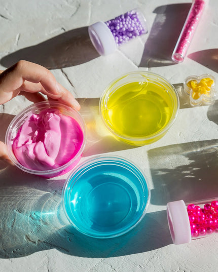 Didelis „slime“ kūrimo rinkinys vaikams, 126 dalių plastinė masė – dovana