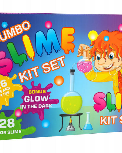 Didelis „slime“ kūrimo rinkinys vaikams, 126 dalių plastinė masė – dovana