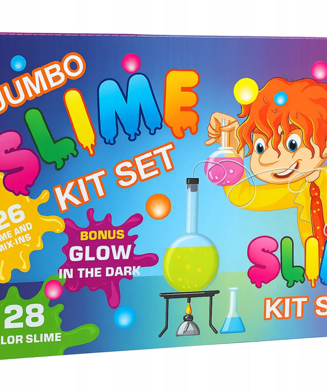 Didelis „slime“ kūrimo rinkinys vaikams, 126 dalių plastinė masė – dovana