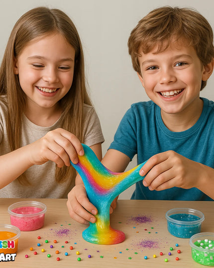 „Squish“ „Slime XXL“ 17 viename gleivių rinkinys, 500 ml PVA klijų, aktyvatorius ir priedai