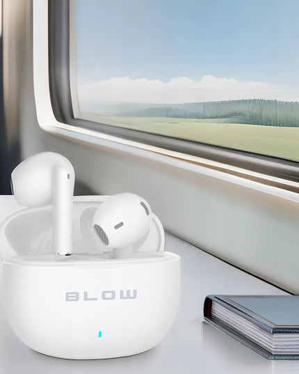 „BLOW” BELAIDĖS AUSINĖS SU BLUETOOTH, IZOLIUOTAS TRIUKŠMAS (ANC), MIKROFONAS, SKIRTOS SPORTUI, SU POWERBANK