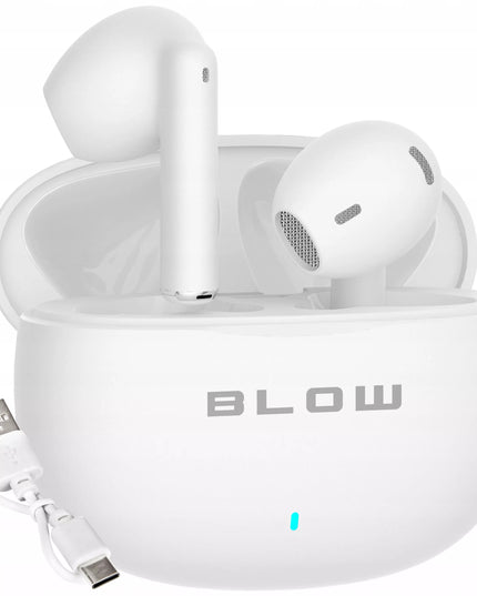 „BLOW” BELAIDĖS AUSINĖS SU BLUETOOTH, IZOLIUOTAS TRIUKŠMAS (ANC), MIKROFONAS, SKIRTOS SPORTUI, SU POWERBANK