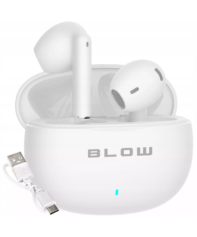 „BLOW” BELAIDĖS AUSINĖS SU BLUETOOTH, IZOLIUOTAS TRIUKŠMAS (ANC), MIKROFONAS, SKIRTOS SPORTUI, SU POWERBANK