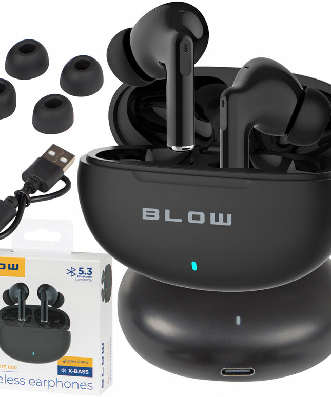 Belaidės In-ear Bluetooth ausinės su mikrofonu, žaidimų, Powerbank