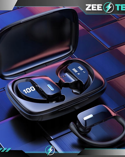 Belaidės į ausis įkišamos ausinės su mikrofonu, Bluetooth, sportinės, žaidimų