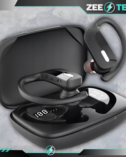 Belaidės į ausis įkišamos ausinės su mikrofonu, Bluetooth, sportinės, žaidimų