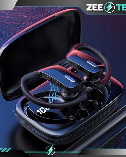 Belaidės į ausis įkišamos ausinės su mikrofonu, Bluetooth, sportinės, žaidimų