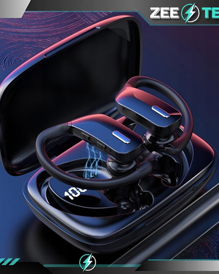 Belaidės į ausis įkišamos ausinės su mikrofonu, Bluetooth, sportinės, žaidimų