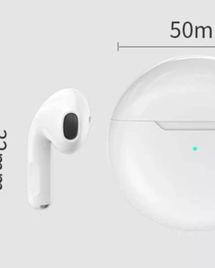 Belaidės ausinės PRO 6 BLUETOOTH 5.3 + Powerbank + USB C tipo laidas