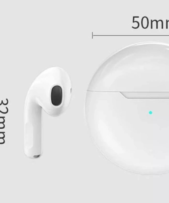 Belaidės ausinės PRO 6 BLUETOOTH 5.3 + Powerbank + USB C tipo laidas