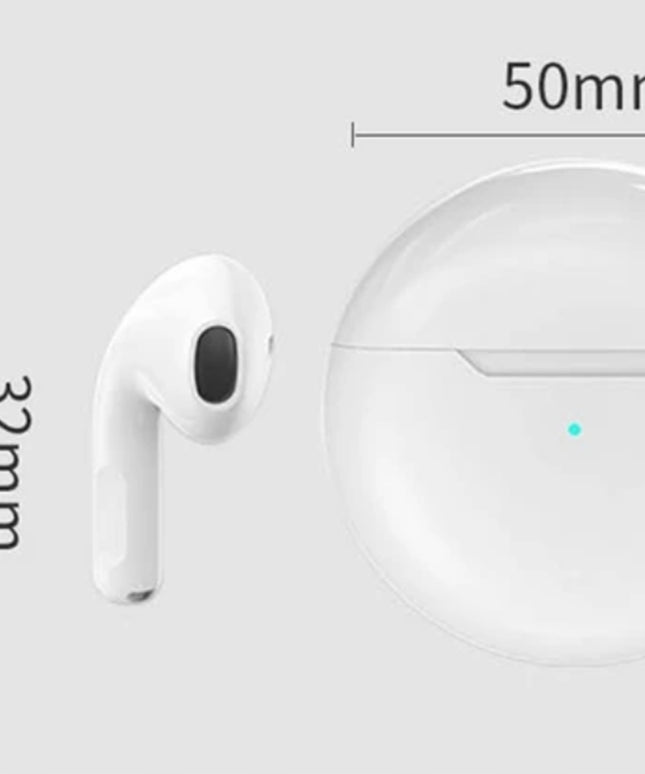 Belaidės ausinės PRO 6 BLUETOOTH 5.3 + Powerbank + USB C tipo laidas