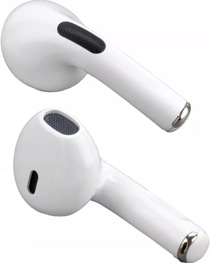 Baltos „Bluetooth TWS“ ausinės išmaniajam telefonui Android iOS muzikai ir pokalbiams su dėklu