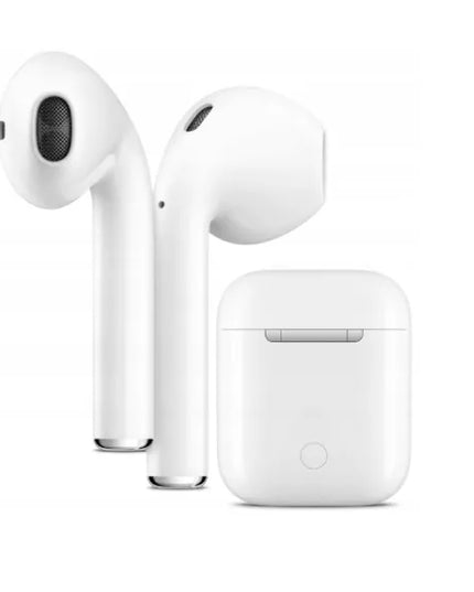 Baltos „Bluetooth TWS“ ausinės išmaniajam telefonui Android iOS muzikai ir pokalbiams su dėklu
