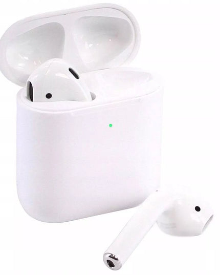 Baltos „Bluetooth TWS“ ausinės išmaniajam telefonui Android iOS muzikai ir pokalbiams su dėklu