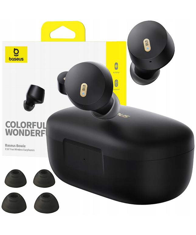 Belaidės Bluetooth ausinės BASEUS į ausį, dokanalinės TWS ENC IPX4