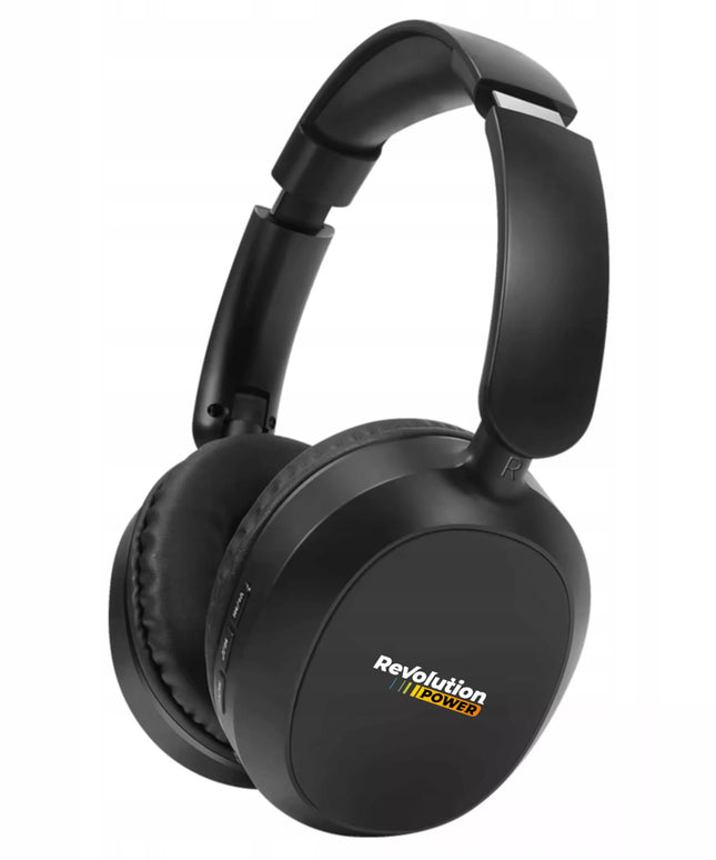 REVOLUTION BEZPRZEVADINĖS AUSINĖS BLUETOOTH 5.4 PRO BASS JUODOS
