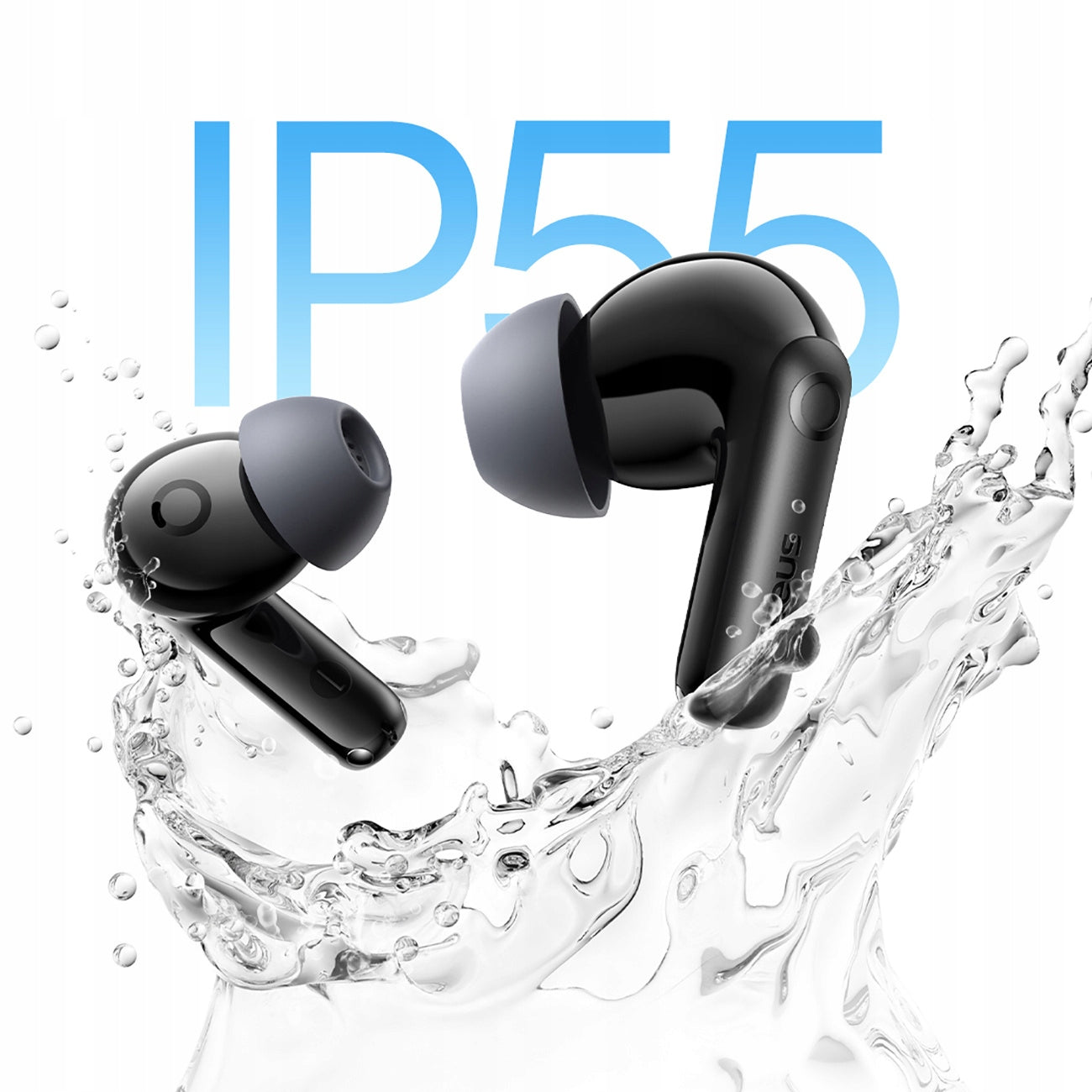 TWS ausinės BASEUS BASS BP1 PRO dedamos į ausį su aktyviu triukšmo slopinimu (ANC) BLUETOOTH