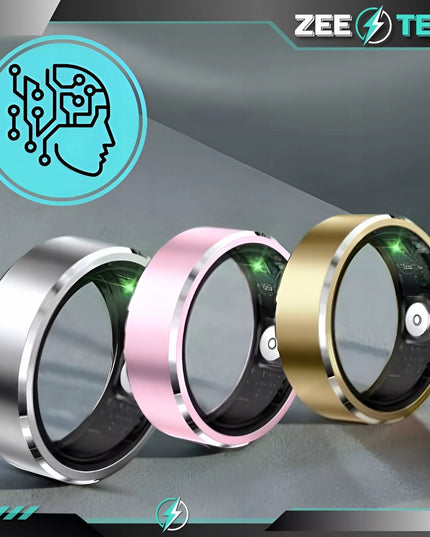 SMART RING Išmanusis žiedas Širdies ritmas Kraujospūdis Miego sporto SMARTRING